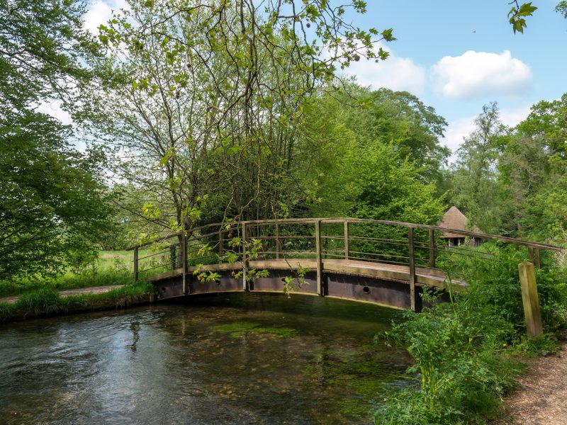 Old,Wooden,Bridge,Over,The,River,Test,Hampshire,England